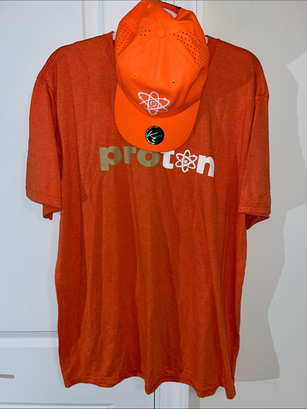 New Proton Coyote Orange Pro Pickleball shirt & Cap Hat